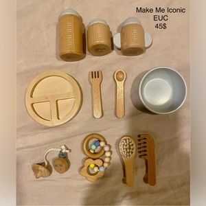 Wooden Doll Feeding Set